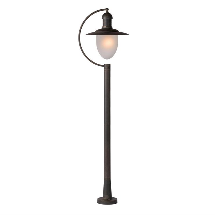 Lampa ogrodowa stojąca Aruba brązowa 1xE27x24W IP44 wym: 110 x 28,5 x 28,5 cm metal Lucide