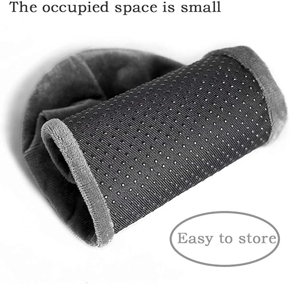 5 Paires Surchaussures Lavable, Couvre Chaussure Sur Chaussure Lavable, Anti Glisse Réutilisables Antidérapant Chausson avec Flanellepour Maison Le Mé - 3