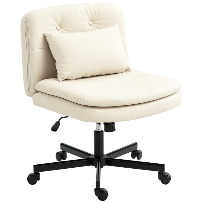 Chaise de bureau en tissu effet lin chaise sans accoudoirs aux pieds croisés sans roulettes chaise coiffeuse pivotante pour chambre bibliothèque salon gris clair Chaise de bureau en tissu effet lin chaise sans accoudoirs aux pieds croisés sans roulettes chaise coiffeuse pivotante pour chambre bibliothèque salon gris clair