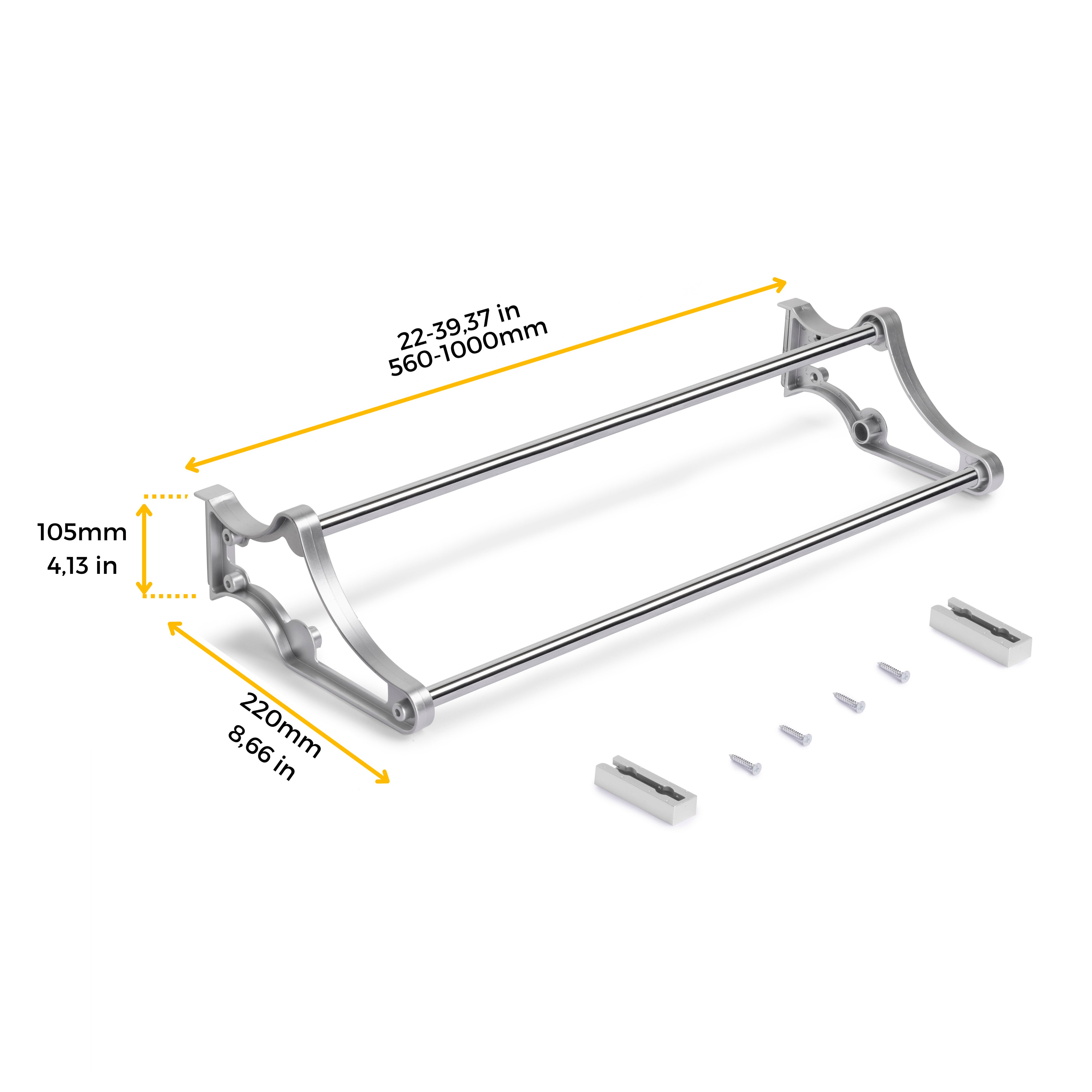 Emuca Range-chaussures Self pour intérieur d'armoire, Peint en aluminium, Acier et Plastique. - 6