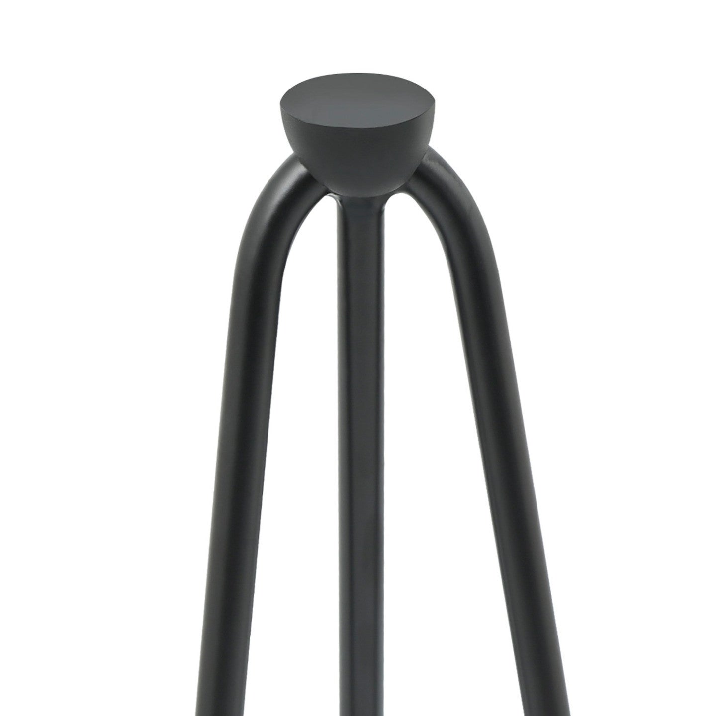 Lot de 4 pieds épingle 40,5 cm pour table noir design industriel - 4
