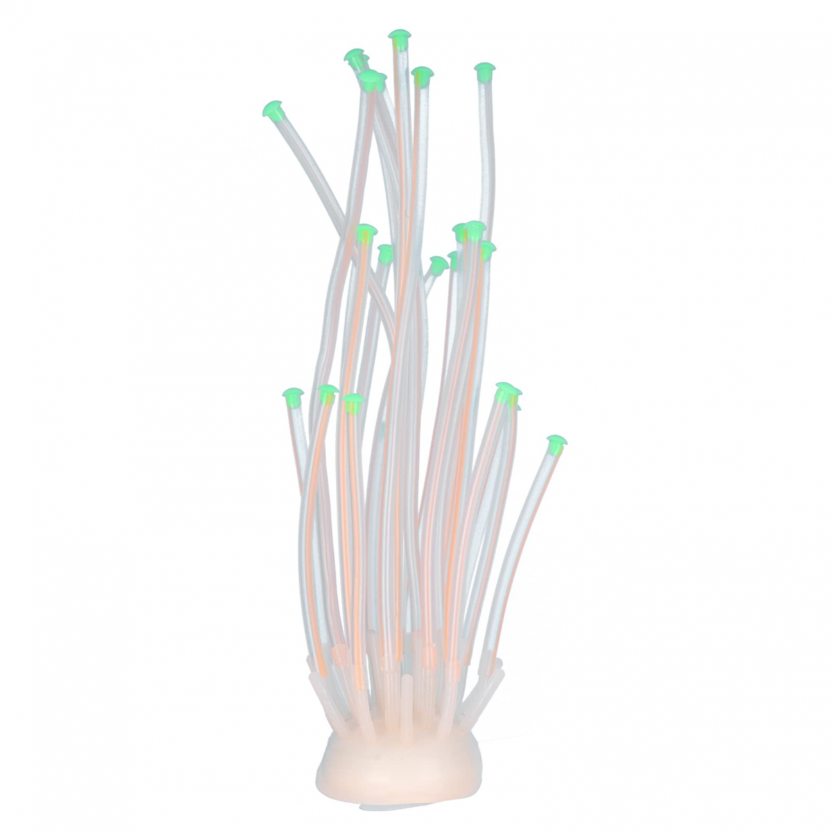 Decorațiune pentru acvariu cu tub fluorescent din silicon, coral artificial, 2 culori
