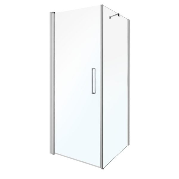 Kabina prysznicowa Monica 90 Kerra uchylne drzwi lift profile chrom