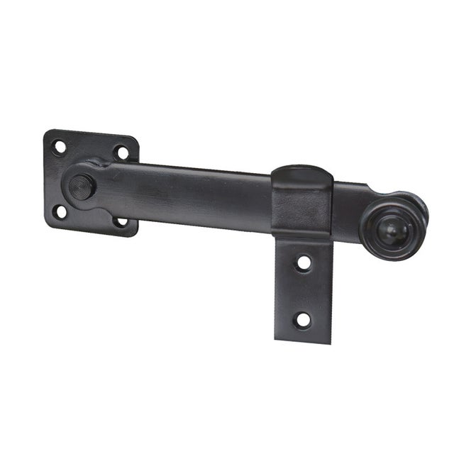 Fléau de Persienne, avec Support, Aluminium, Noir, Longueur 160, pour Volet Battant