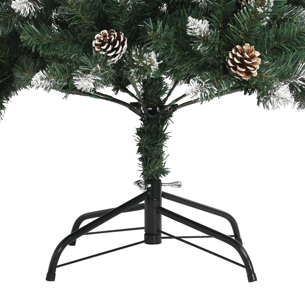 Albero di Natale Artificiale con Base Verde 210 cm PVC vidaXL - 7
