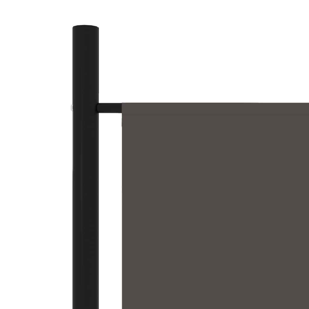 vidaXL Cloison de séparation 3 panneaux Anthracite 150x180 cm - 5