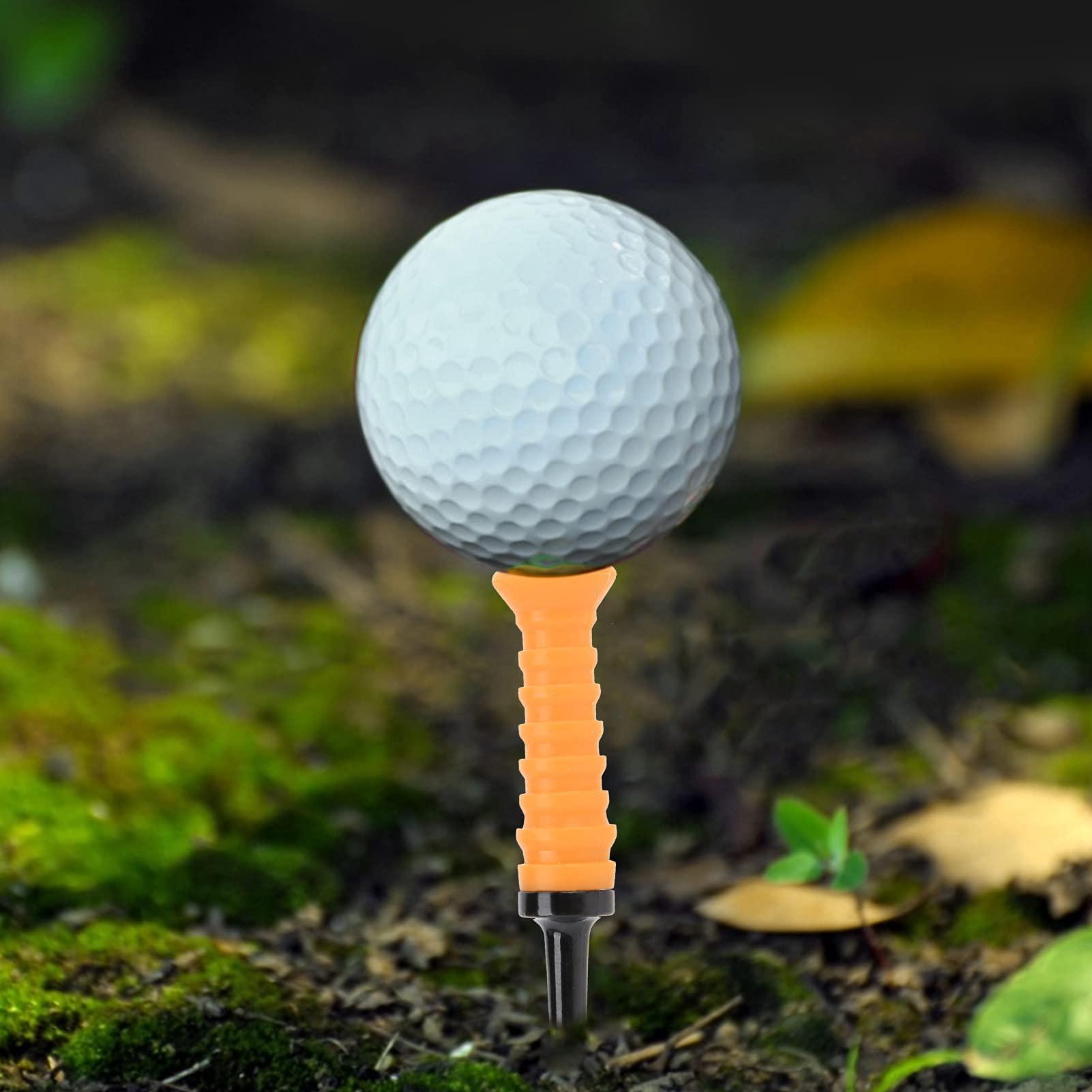 Tees de golf en plastique, tees de golf flexibles, tees de golf en caoutchouc souple, réduisent la friction et le tee d'entraînement à rotation latéra - 5
