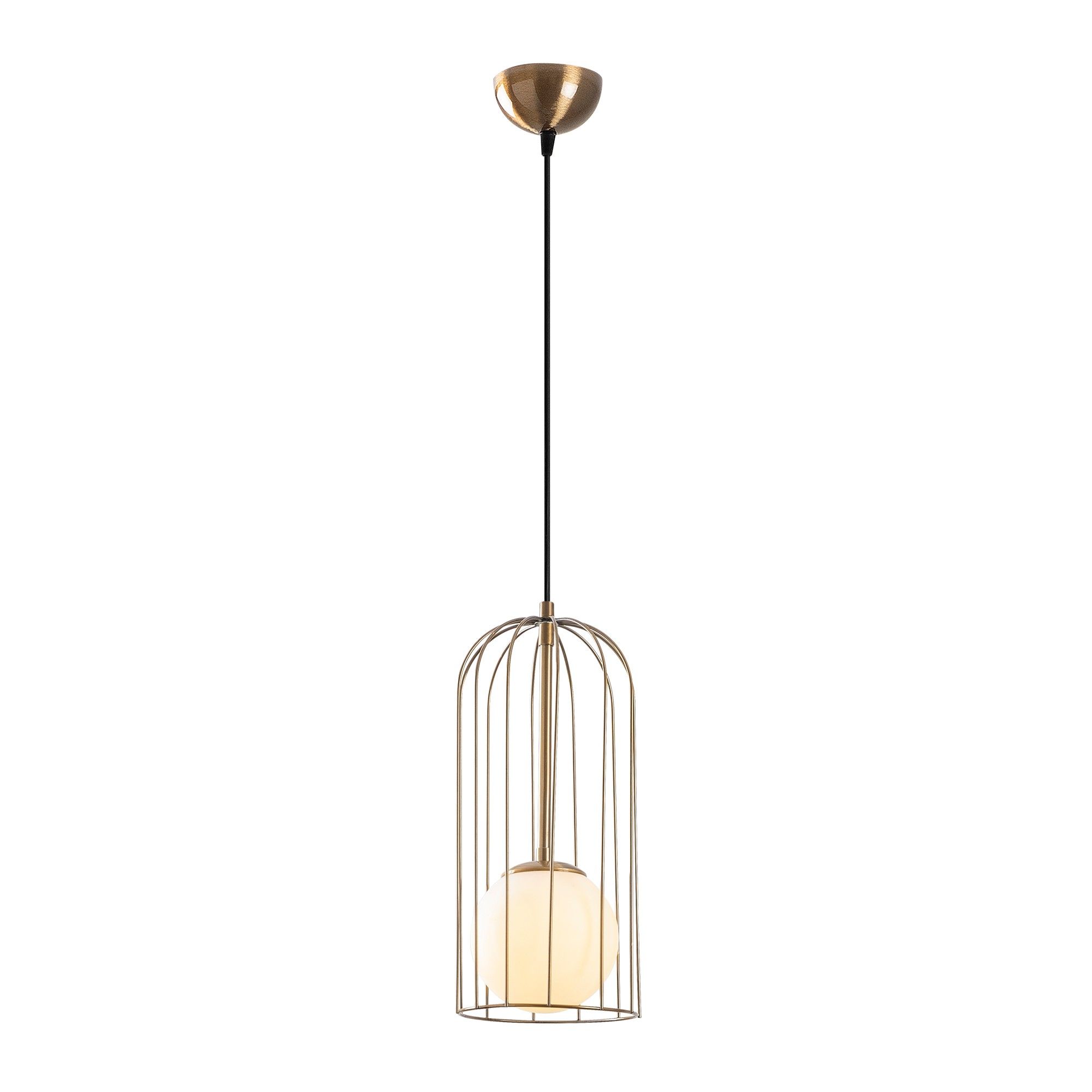 Suspension Cage Métal Design Vicky Weiler - Lampe Contemporaine Noire Ajourée