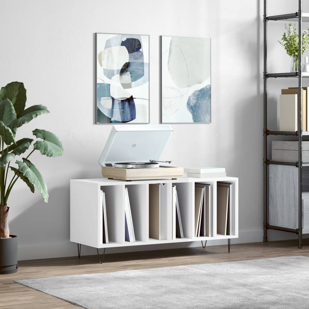 Armoire à Disques Chêne Sonoma 100x38x48 Cm Bois D'ingénierie - Meuble