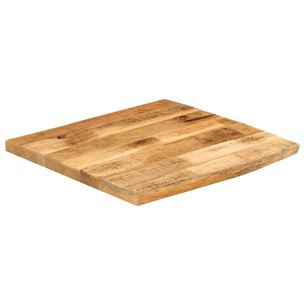 Plateau De Table Dessus de table Dessus de bureau 40x40x2,5 cm bord vif bois massif manguier