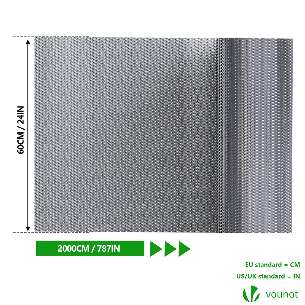 Aislante Térmico Reflexivo 20 x 0.6 m Aluminio y Burbujas, Lámina Aislante Doble Cara para Frío y Calor - 4