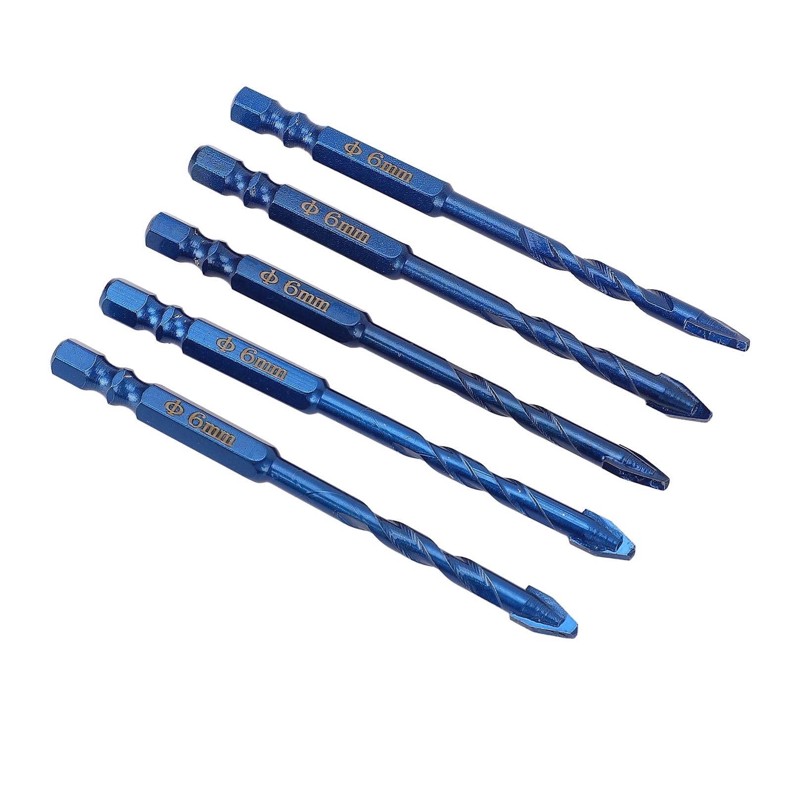 Ensemble De 5 Forets à Fraiser à Tige Hexagonale, Forets Coniques Plaques Imperiaux 94988475