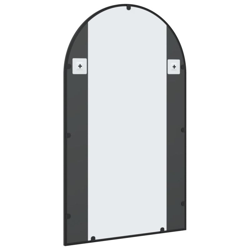 Miroir mural noir 60x100 cm arche fer - 5