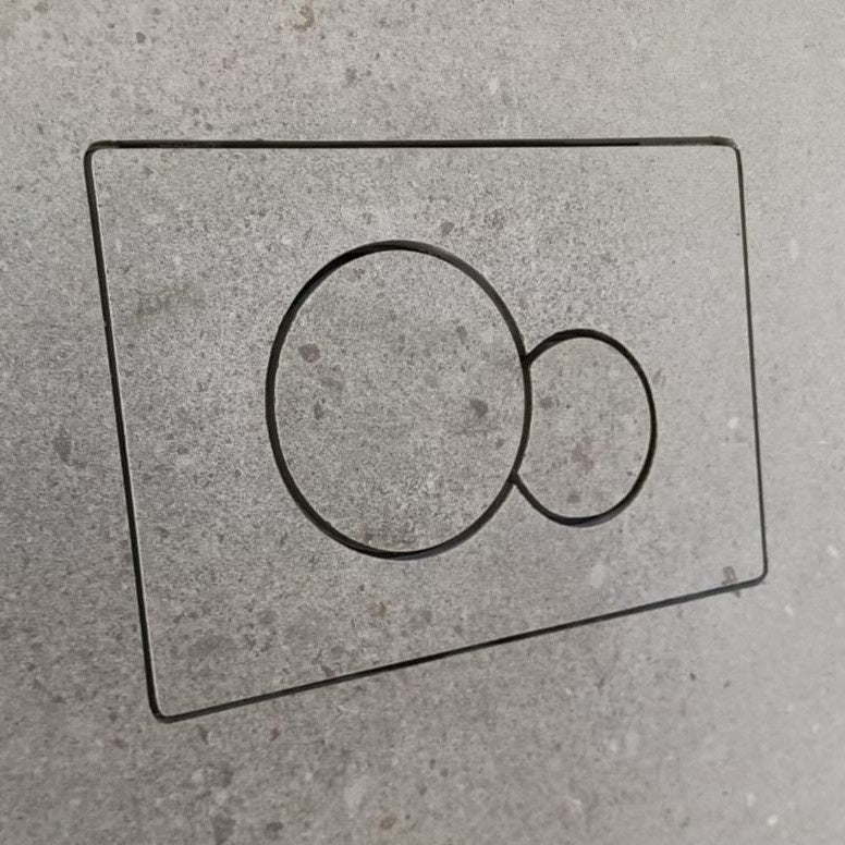 Plaque de Déclenchement à Carreler GEBERIT 22,5x14,5x0,5cm - Maison du Revêtement - 3