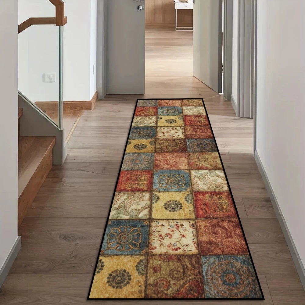 Dywan boho, dywanik do korytarzy i kuchni antypoślizgowy i pralny, używany do korytarzy, pralni, 60*160cm