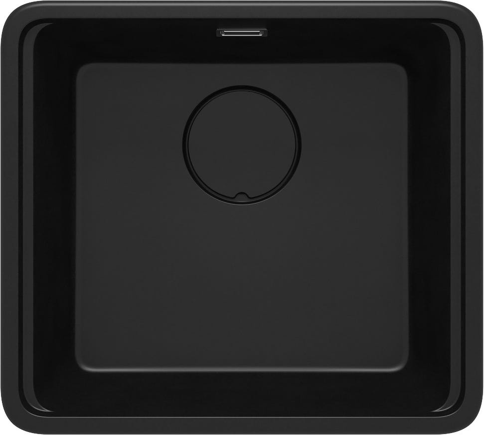 Lavello Cucina In Granito Nero 50x45 Cm - 1 Vasca Con Sifone - Antimicrobico E Resistente - Foto 9