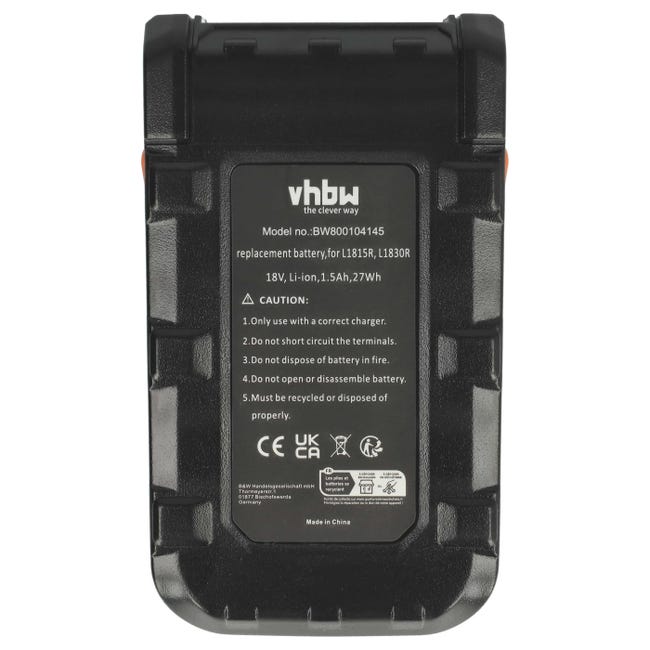 Vhbw Batteria Per AEG CX7-35 OKO 90094085500, 18V 1500mAh Li-Ion – Sostituisce Electrolux 809115702