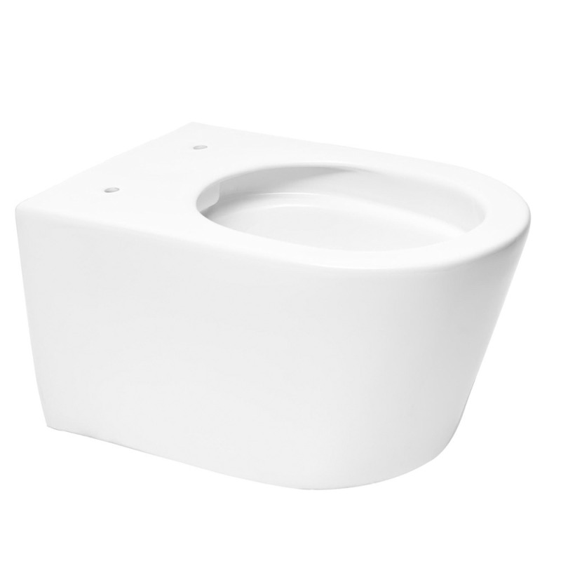 Brevis WC suspendu sans bride, fixations invisibles + abattant ultra-fin, softclose (SATBRE011RREXP) - 5