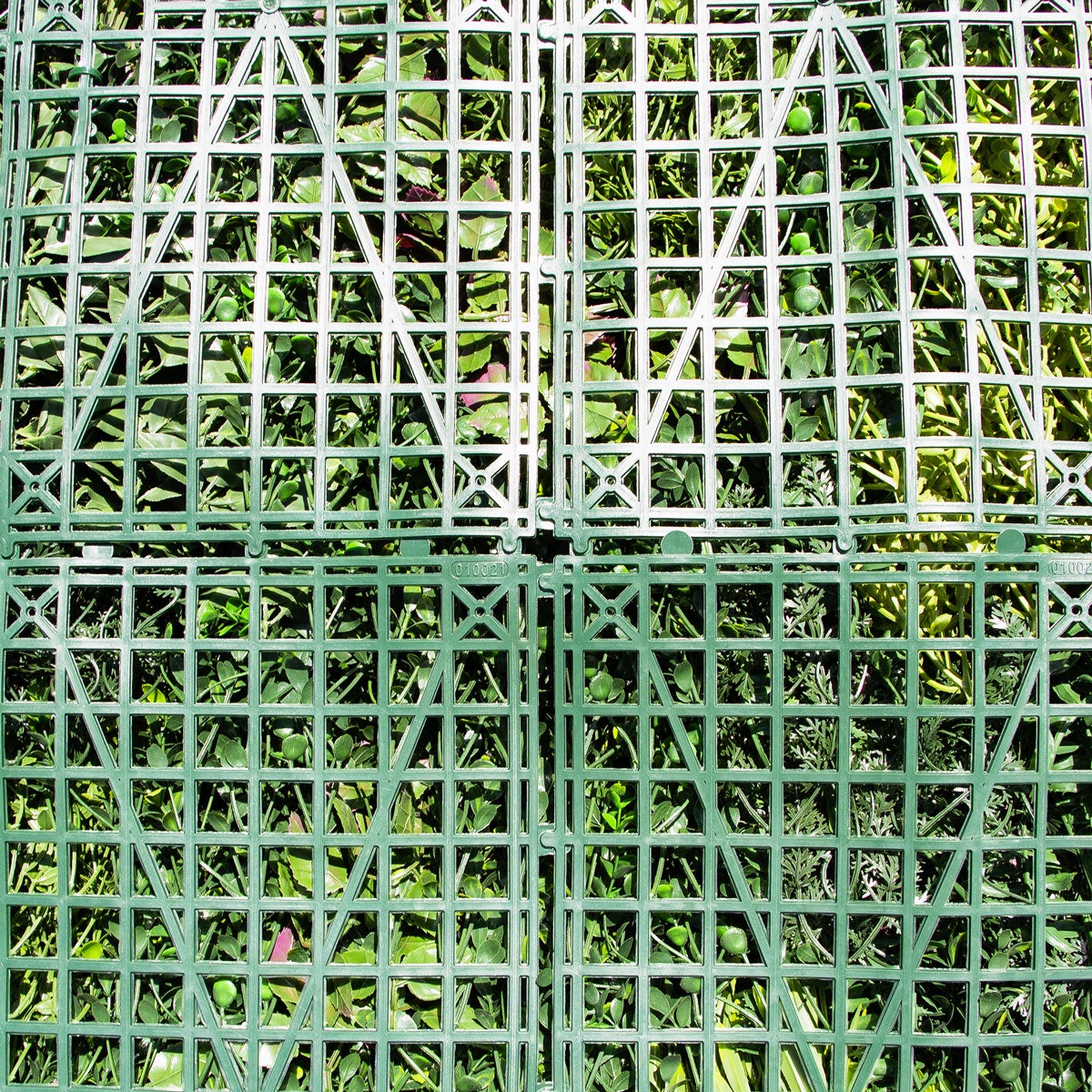 Brise vue mur vegetal artificiel 5m² Wood Color pour mur balcon cloture - 5