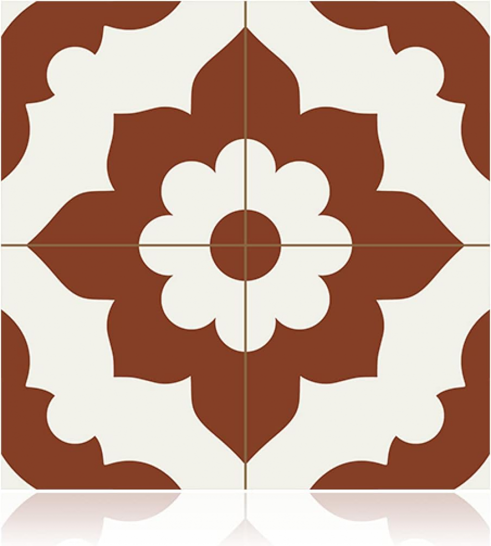 Lot de 5 autocollants muraux pour carrelage à décoller et coller, marron, 30 x 30 cm, pour salon, chambre à coucher, décoration m - 2