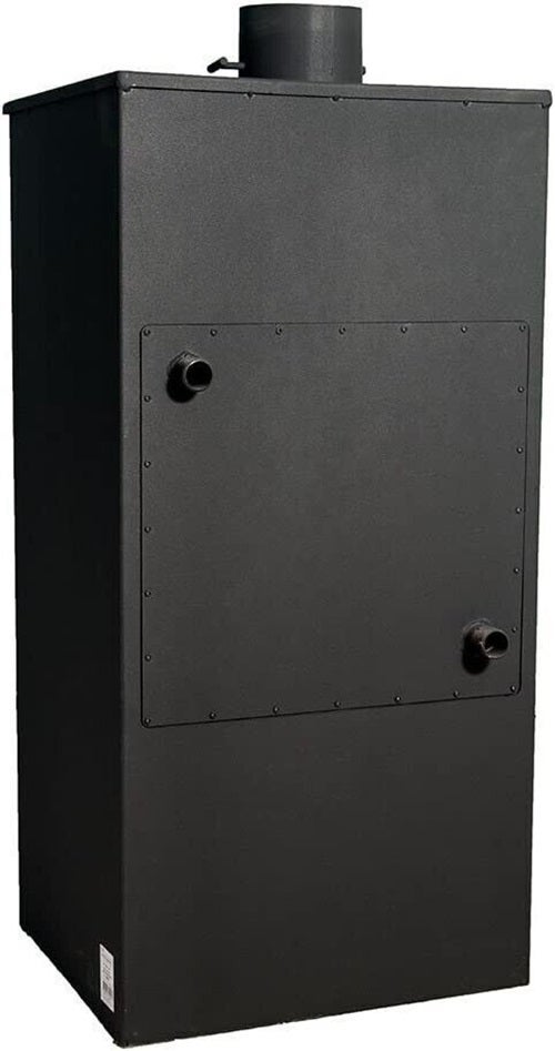 Stufa a Legna e Carbone con Forno idro in Acciaio 10,8 kW Con Termostufa Caldaia - 4