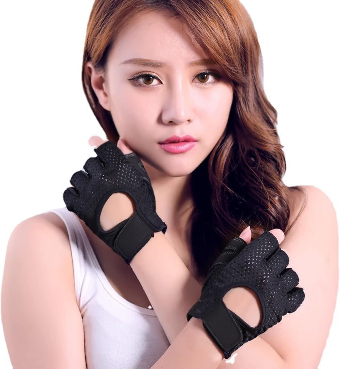 （L）Gants , Hommes et Femmes Gant De Respirant Antidérapant Gants d'haltérophilie Multi-usages pour Cyclisme, Haltérophilie, Escalade - 3