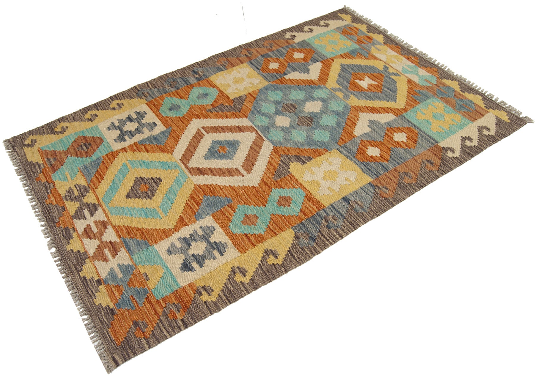 125x80 CM Oryginalny, ręcznie robiony kilim Klasyczny styl - Łatwy do czyszczenia