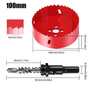 Scie Cloche Bi-métal 150 Mm M42 HSS Ihomepark - Pour Métal, Bois, Plastique... - Avec Foret De Centrage