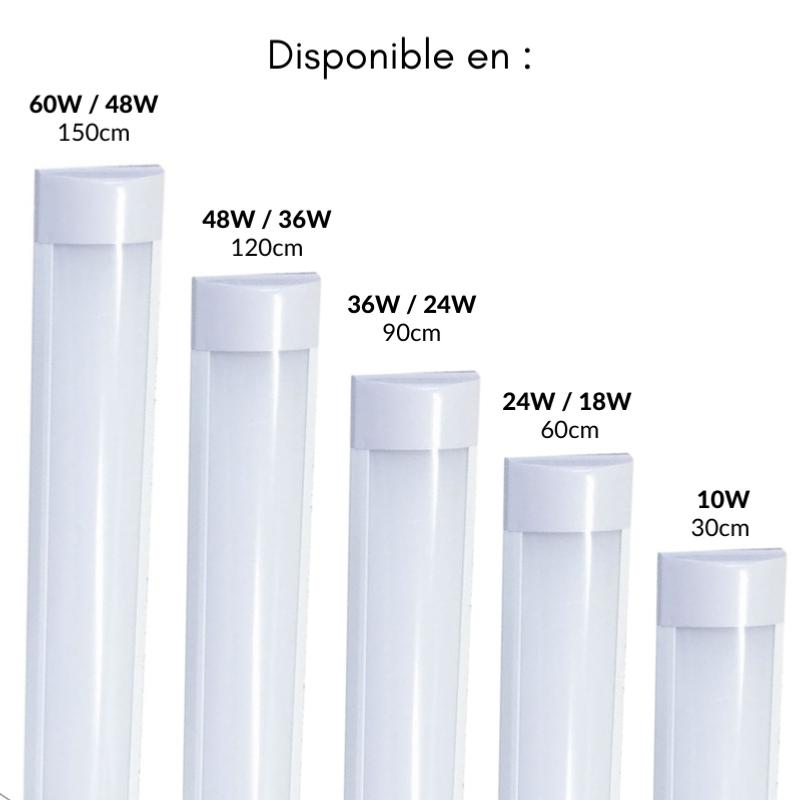 Réglette LED 150cm 48W - Blanc Neutre 4000K - 5500K - SILAMP - 8