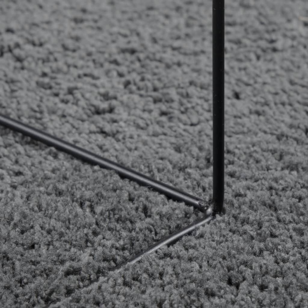 vidaXL Tapis OVIEDO à poils courts anthracite 200x200 cm - 8