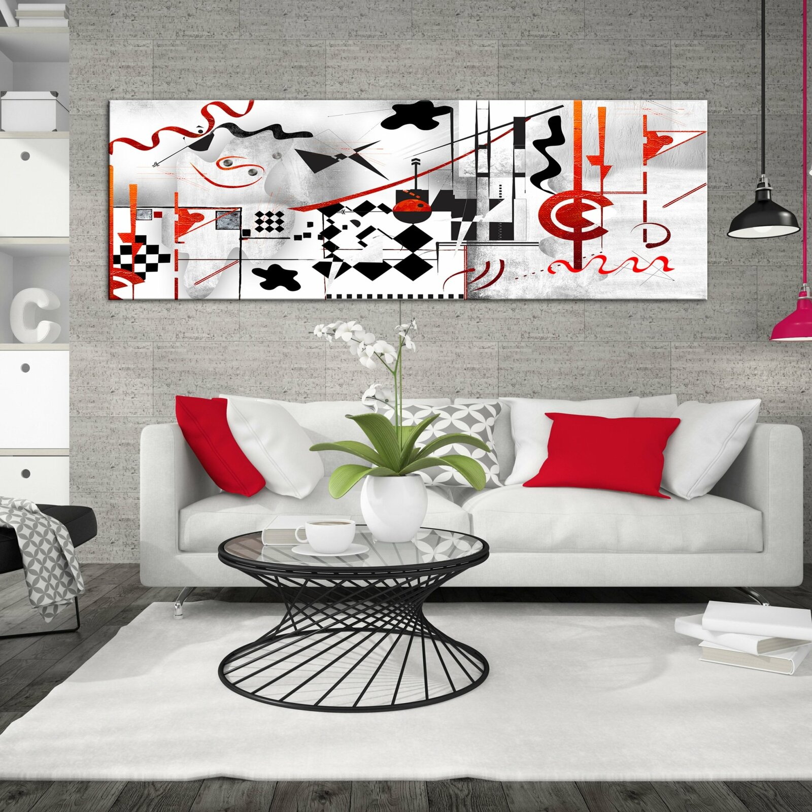 Tableau labyrinthe étroit - 120 x 40 cm - 2