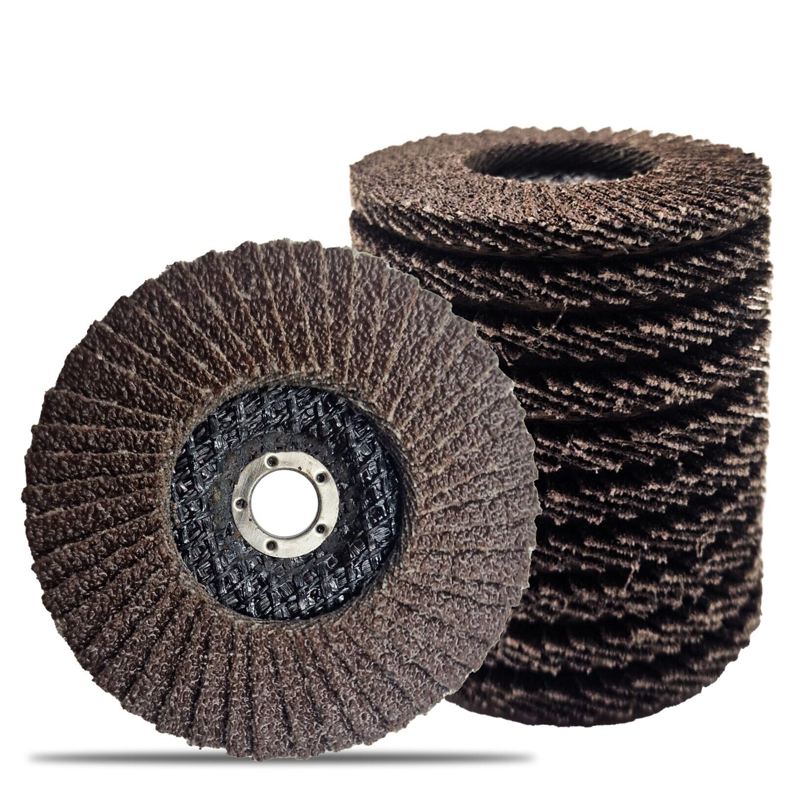SPORWAY 30 Dischi In Fibra Abrasivi 125mm - Grana 60, Ossido Di Alluminio, Per Smerigliatrice Angolare, Levigatura Di Metallo, Legno E Acciaio