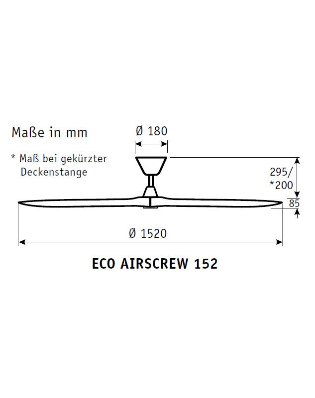 Ventilateur de plafond DC Airscrew Blanc-Noir avec télécommande | Leroy ...