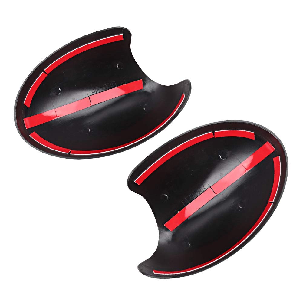 Un paio di copri specchietti retrovisori per auto adatti per Mini R52 R50 R53 489120050 (nero) - 8