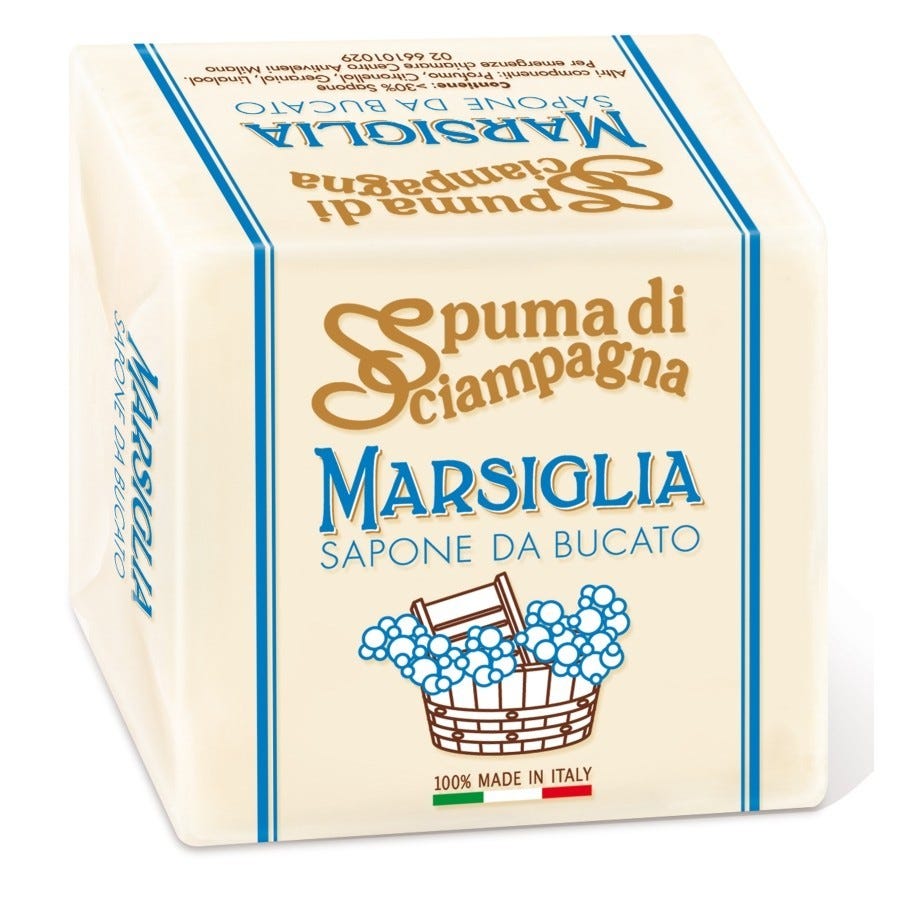 Cube Bleu Lessive Lessive mousse champagne en cube de 250 grammes | Leroy Merlin