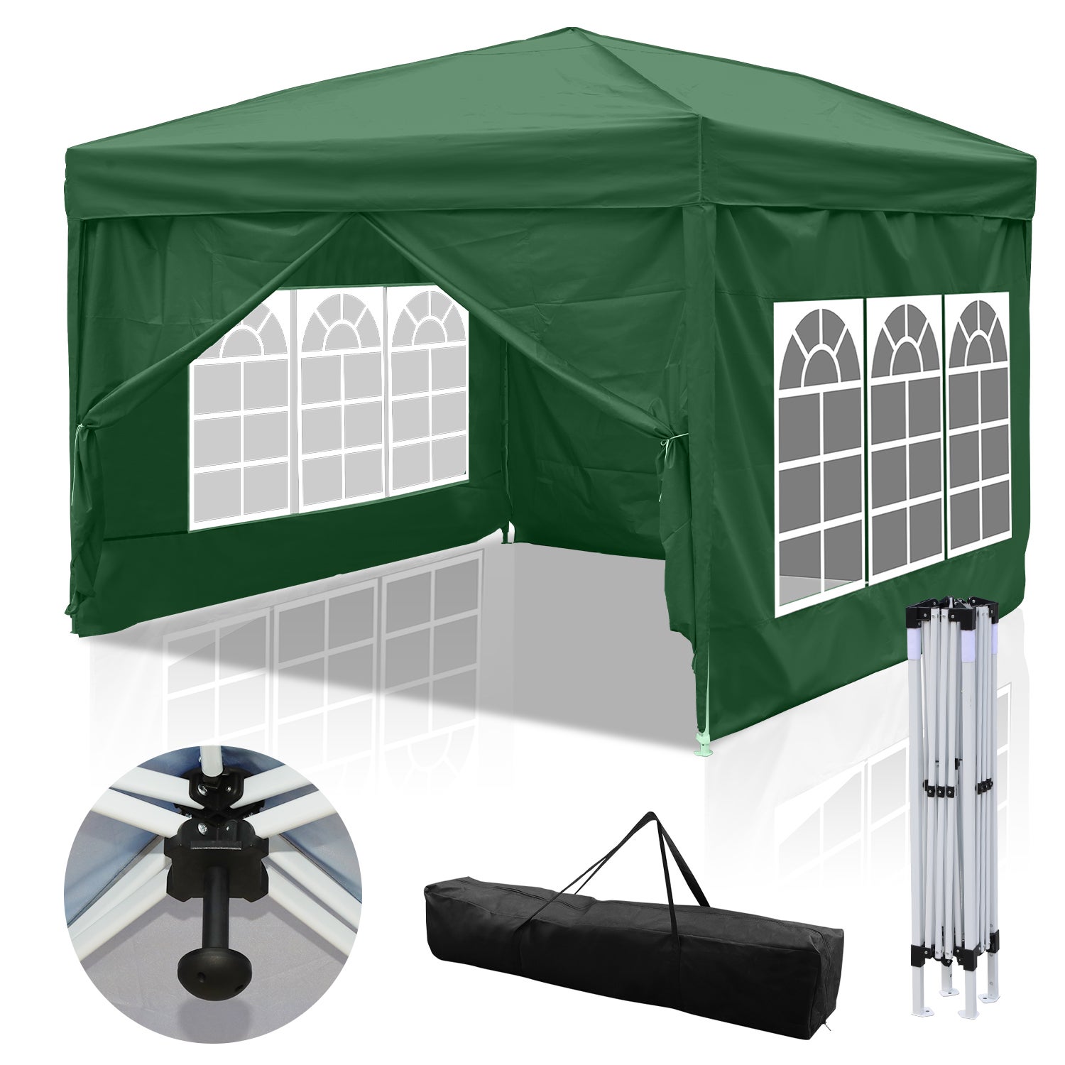 Pabellón Kronenburg Techo Plegable Impermeable Tamaño 2 X 2 M