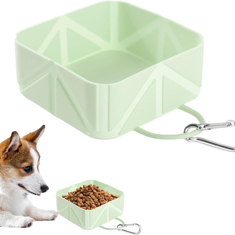 Miska dla psa – 500 ml – zielona – pojemnik na karmę dla zwierząt – wielofunkcyjny dozownik wody dla szczeniaka