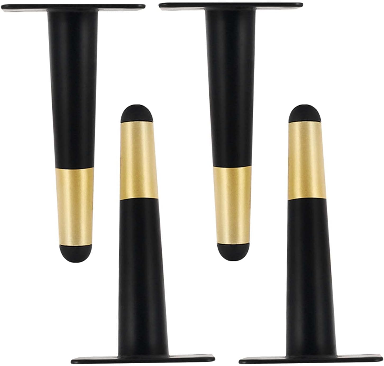 Lot de 4 Pieds de Canapé bois massif, Pieds de Meubles pour Armoire TV