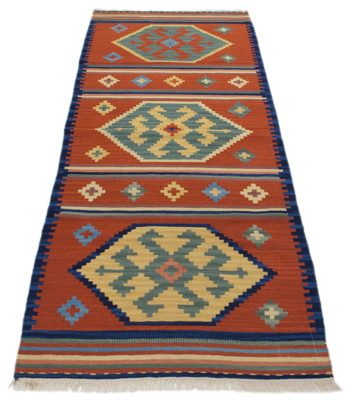 Oryginalny, nowoczesny kilim 198x69 cm