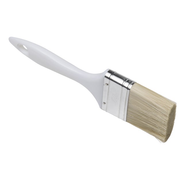 Pinceau plat manche en ABS blanc Savy 60mm