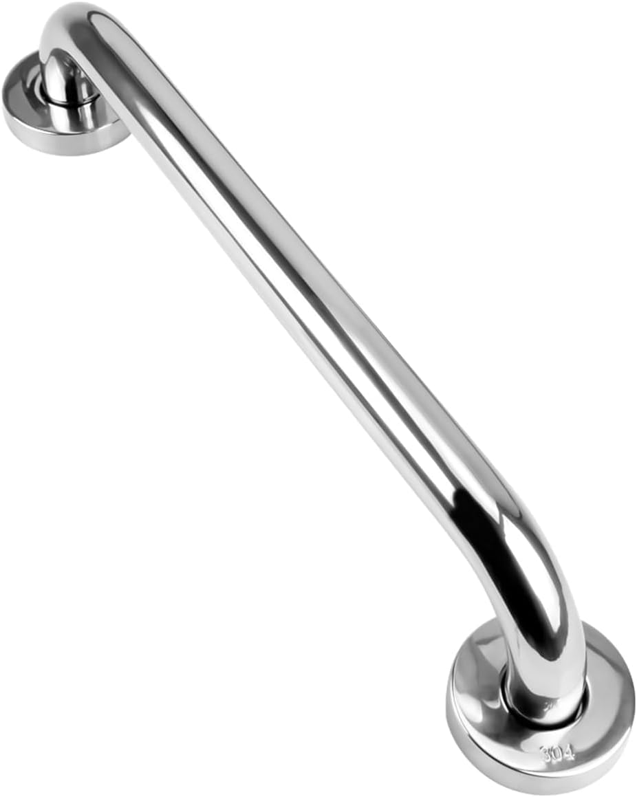 Uchwyt prysznicowy ze stali nierdzewnej, odpowiedni dla osób starszych, niepełnosprawnych, dzieci i kobiet w ciąży, srebrny, 40 cm