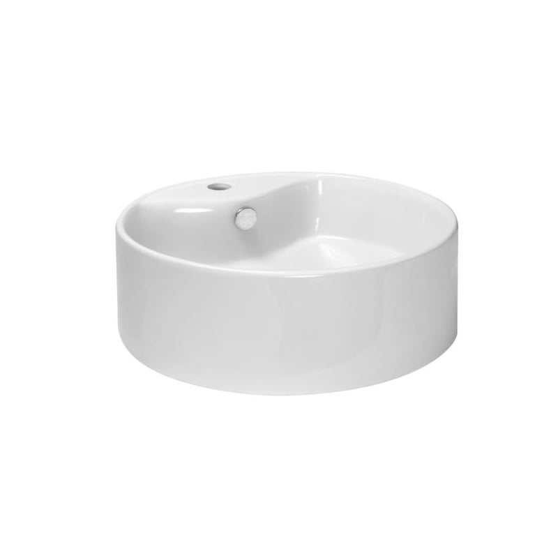 Umywalka nablatowa KR-138 biała KERRA