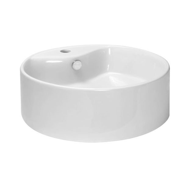 Umywalka nablatowa KR-138 biała KERRA