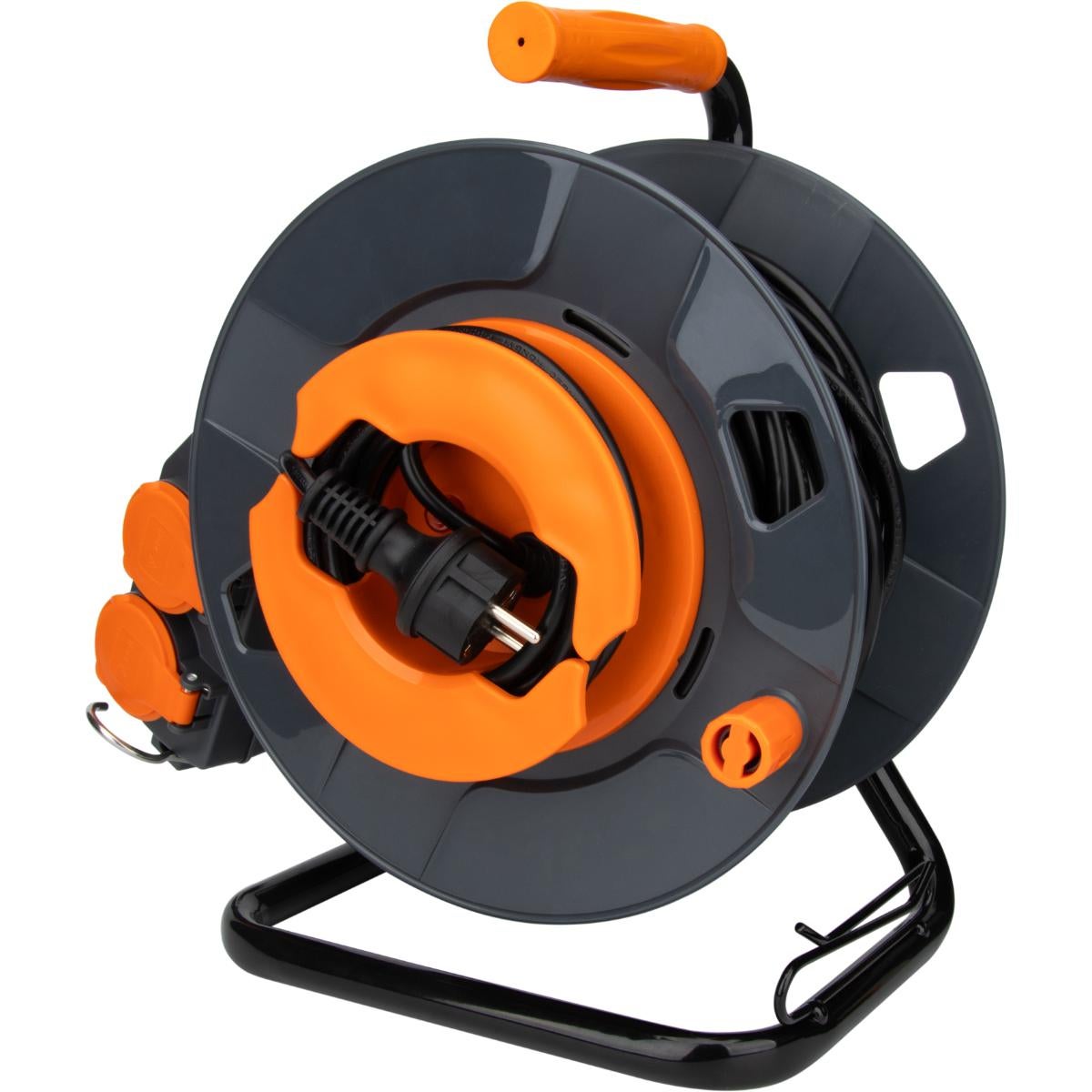 Enrouleur 4 prises déportées 30m - 2P+T 16A - Zenitech - 3
