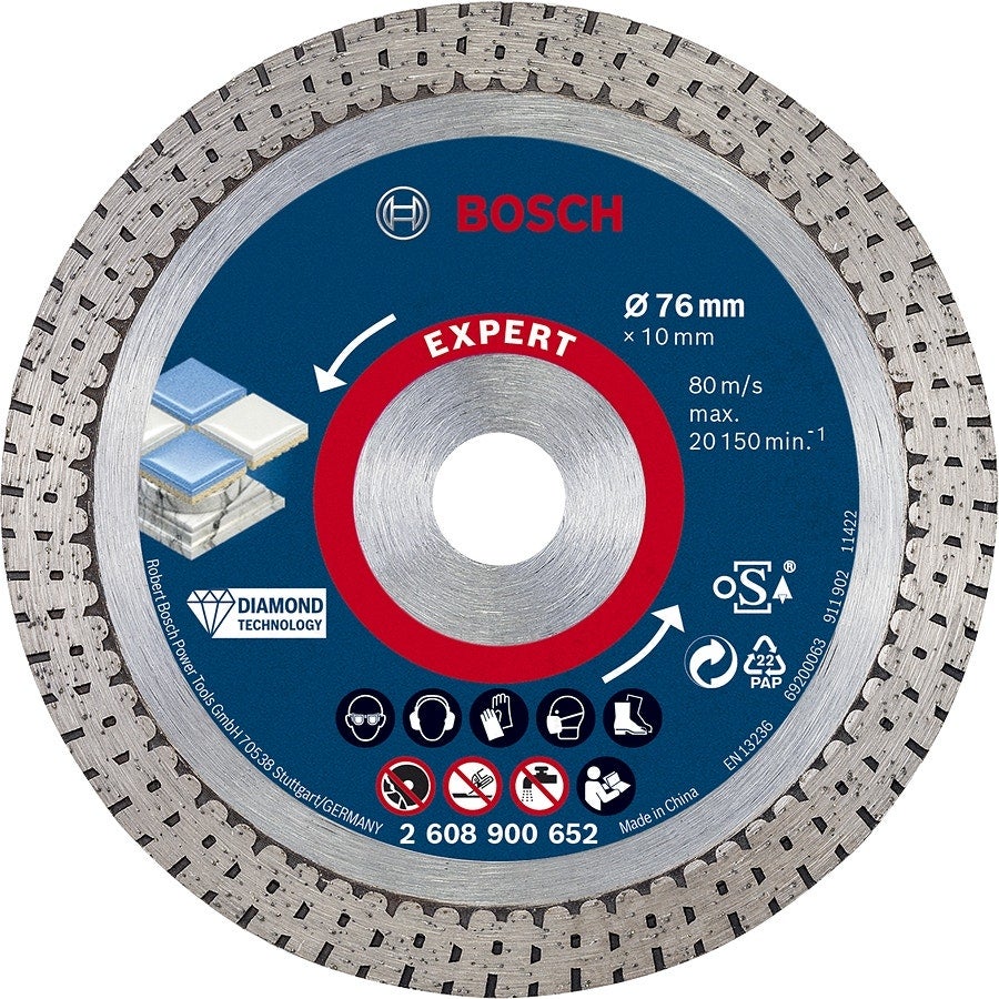 Tarcza diamentowa Bosch Expert HardCeramic 76 mm precyzja i cięcie z redukcją drgań