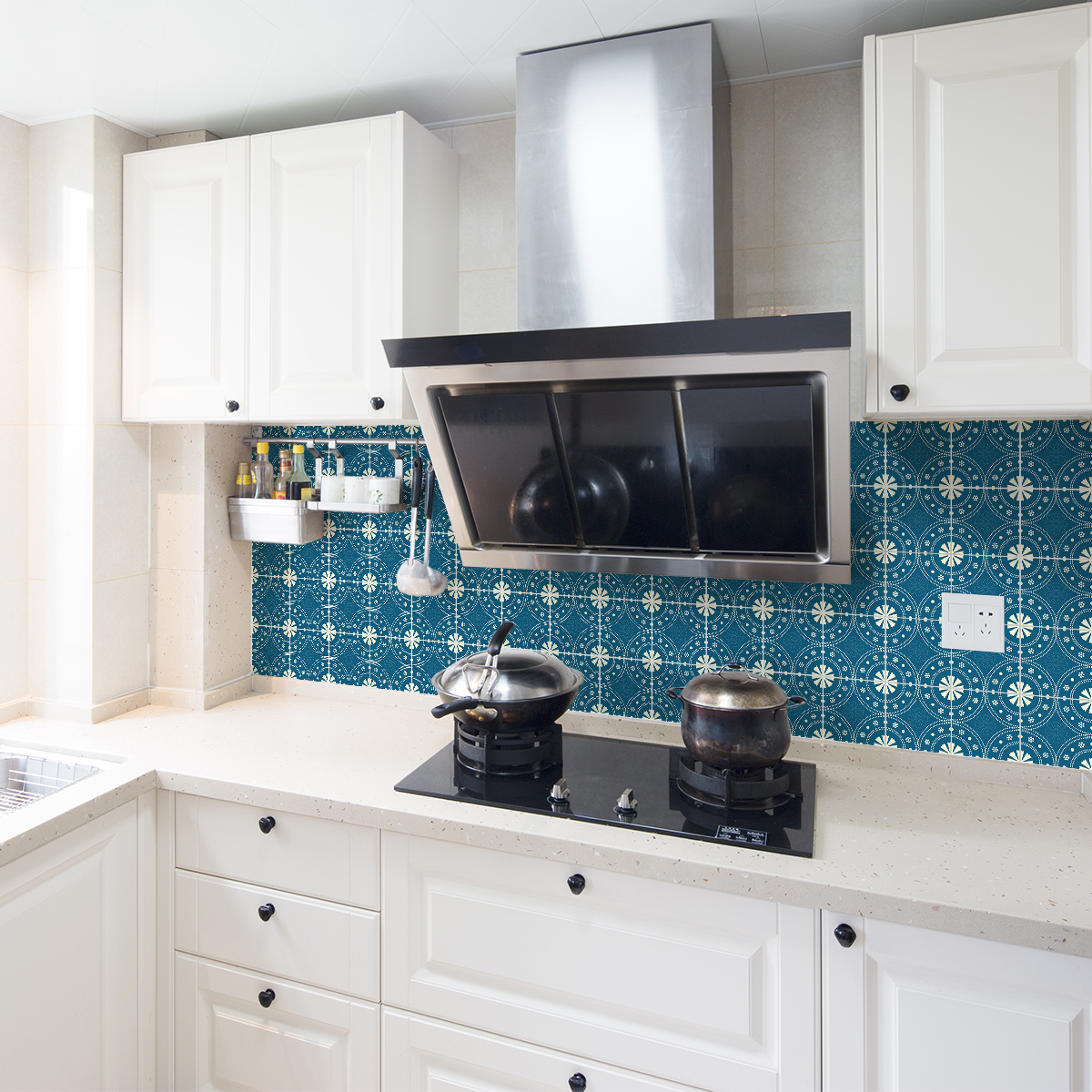 24 adesivi piastrelle di cemento azulejos ignatia - Sticker adesivo - adesivi murali - 24stickers15x15cm - 3