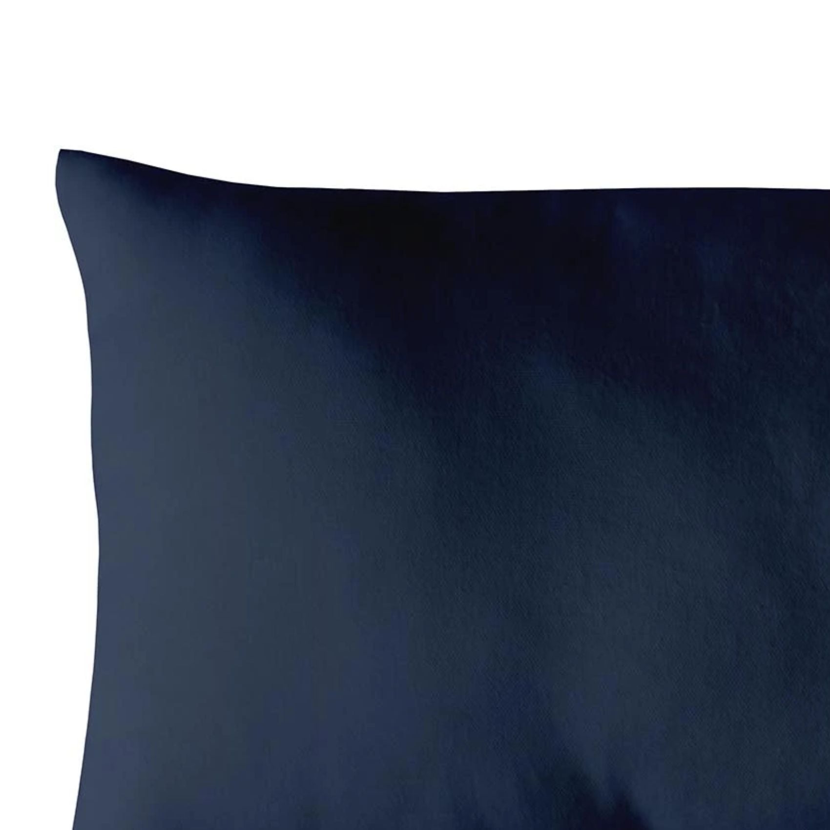 Coussin non déhoussable en coton uni - Bleu Marine - 30x50 cm - Coton - 2