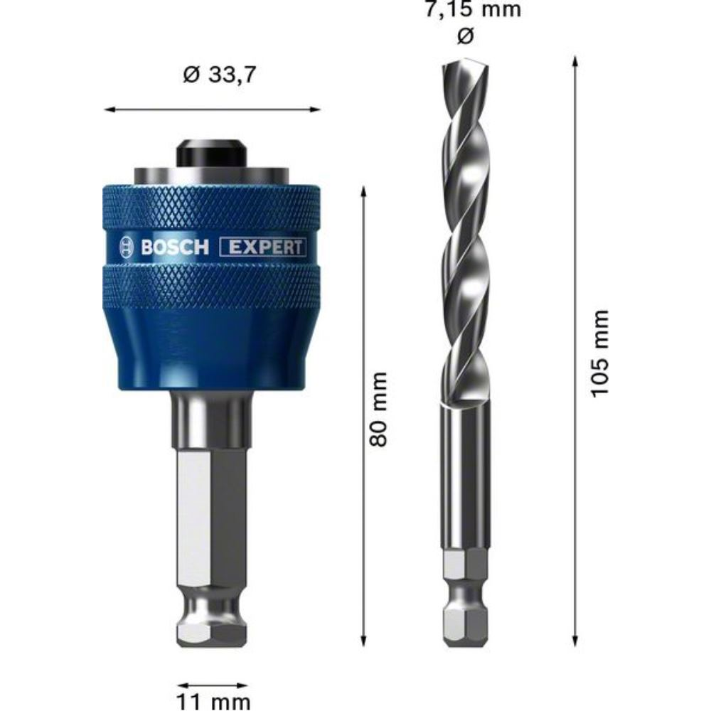 Mandrin BOSCH 2608900527 PC 3/8
