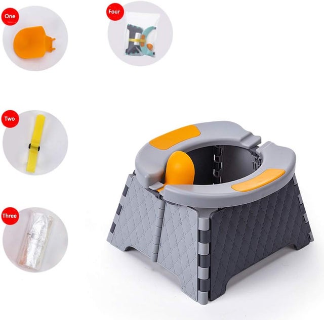 Cômoda infantil de viagem (cinza) | Cômoda dobrável | Cômoda para uso interno e externo