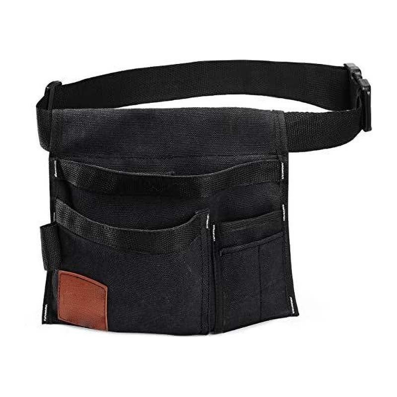 Pochette De Ceinture Pour Smartphone - Noir En Tissu Oxford - Porte-Téléphone Avec Mousqueton (20x10x4 Cm)